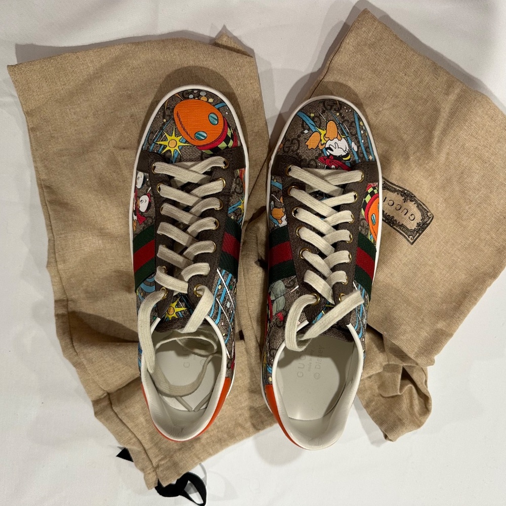 Disney X Gucci Ace "Huey, Dewey and Louie"‎ - Size 38. With dust bag.